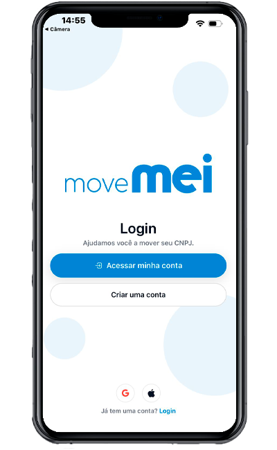 Tela do app: Login